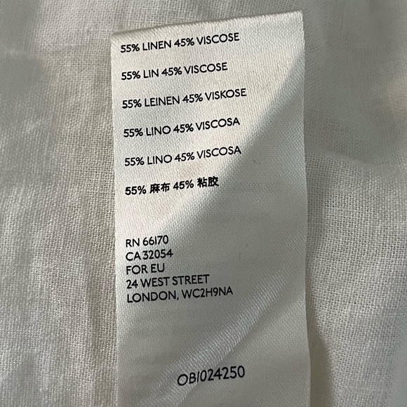 FREE PEOPLE | Linen Blend Clover Pintuck Linen Blend Tunic in White | Size S - Picture 11 of 11